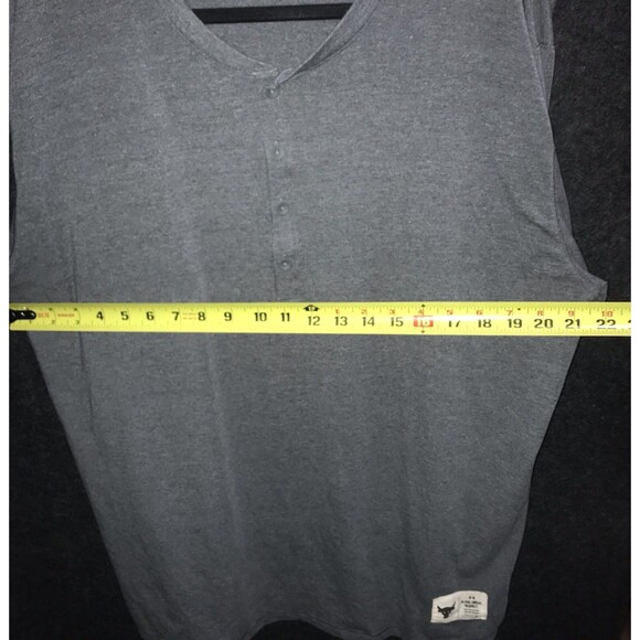 Under Armour Shirt Mens 2XL Gray Project Rock Loose Henley 3/4 Sleeve Heatgear - Picture 4 of 7